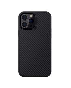 Nillkin Synthetic Fiber Carbon Case - силиконов (TPU) калъф за iPhone 13 Pro (черен)