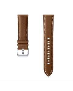 Samsung Stitch Leather Band ET-SLR84LAE - оригинална кожена каишка за Samsung Galaxy Watch и всеки часовник с 22мм захват (кафяв)