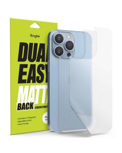 Ringke Dual Easy Matte Back Protector - два броя матово защитно покритие за задната част на iPhone 13 Pro (2 броя)