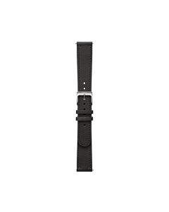 Withings (Nokia) Leather Wristband 20mm - кожена каишка от естествена кожа за Withings Steel HR 40mm, Steel HR Sport, Scanwatch 42mm и други (20мм) (черен)