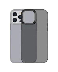 Baseus Simple Case - силиконов (TPU) калъф за iPhone 13 Pro (черен-прозрачен)