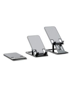 JC Slender Slim Aluminum Desktop Stand - настолна сгъваема алуминиева поставка за мобилни телефони и таблети (сив)