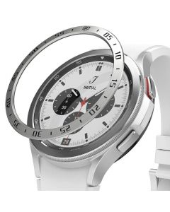 Ringke Bezel Styling Stainless Steel - рамка от неръждаема стомана с висока степен на защита за Samsung Galaxy Watch 4 Classic 42мм (сребрист)
