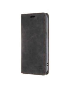 Tactical Xproof Flip Case - кожен калъф с поставка и отделение за кр. карти за iPhone 13 Pro (черен)