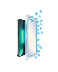 Torrii BodyGlass 2.5D Anti Blue Light & Anti-Bacterial Glass - калено стъклено защитно покритие с антибактериално покритие за iPhone 13 Pro Max (прозрачен)