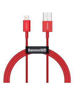 Baseus Superior Lightning USB Cable (CALYS-A09) - USB кабел за Apple устройства с Lightning порт (100 см) (червен)