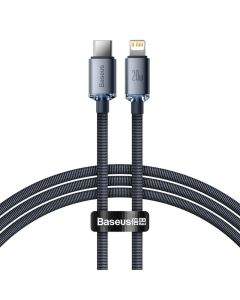 Baseus Crystal Shine USB-C to Lightning Cable PD 20W (CAJY000201) - USB-C към Lightning кабел за Apple устройства с Lightning порт (120 см) (черен)