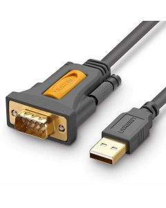 Ugreen USB-A 2.0 to RS232 DB9 Serial Cable - сериен USB кабел (150 см) (черен)