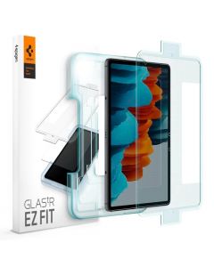 Spigen Tempered Glass GLAS.tR EZ Fit - висококачествено стъклено защитно покритие за дисплея на Samsung Galaxy Tab S8, Galaxy Tab S7 (прозрачно)