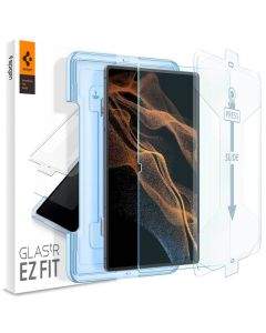 Spigen Tempered Glass GLAS.tR EZ Fit - висококачествено стъклено защитно покритие за дисплея на Samsung Galaxy Tab S8 Ultra (2022) (прозрачно)