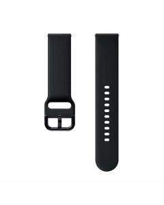 Samsung Sport Strap ET-SFR82MBE - оригинална силиконова спортна каишка за Galaxy Watch и всеки часовник със 20мм захват (черен)