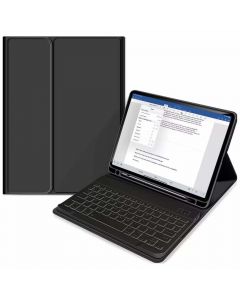 Tech-Protect SC Pen Case and Bluetooth Keyboard - кожен калъф и безжична блутут клавиатура за iPad Pro 11 (2021), iPad Pro 11 (2020) (черен)