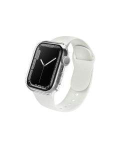 Uniq Legion Apple Watch Case 45mm - качествен твърд кейс с вграден стъклен протектор за дисплея на Apple Watch 7 45мм (прозрачен)