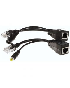 Adapter To Power Supply Via Twisted-Pair Cable - пасивен адаптер за захранване по Ethernet за точни за достъп (черен)