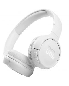 JBL T510 BT - безжични Bluetooth слушалки с микрофон за мобилни устройства (бял)