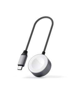 Satechi USB-C Magnetic Charging Cable for Apple Watch - USB-C кабел за зареждане на Apple Watch (18 см) (тъмносив)