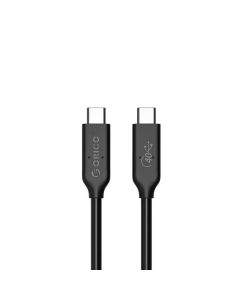 Orico USB4 USB-C to USB-C Cable, 8K, 100W, 40Gbps - здрав USB4 кабел за устройства с USB-C порт (30 см) (черен)