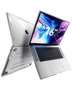 i-Blason SUPCASE Unicorn Beetle Case - удароустойчив хибриден кейс за MacBook Pro 16 M1 (2021), MacBook Pro 16 M2 (2023) (прозрачен)