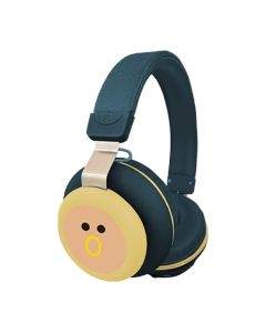 Gjby CA-030 Dinosaur BT Wireless On-Ear Headphones - безжични блутут слушалки, подходящи за деца (тъмносин)