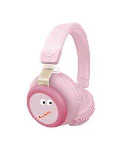 Gjby CA-030 Dinosaur BT Wireless On-Ear Headphones - безжични блутут слушалки, подходящи за деца (розов)