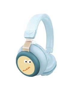 Gjby CA-030 Dinosaur BT Wireless On-Ear Headphones - безжични блутут слушалки, подходящи за деца (светлосин)