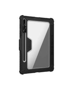 Nillkin Bumper PRO Protective Stand Case - удароустойчив хибриден кейс за Samsung Galaxy Tab S8 Plus, Galaxy Tab S7 Plus (черен)