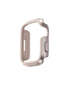 Uniq Valencia Reinforced Aluminium Protective Case - удароустойчив хибриден кейс за Apple Watch 41мм, 40мм (златист)