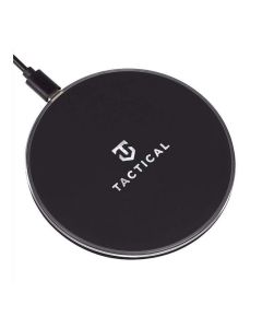 Tactical Base Plug Qi Wireless Charger USB-C 15W - поставка (пад) за безжично зареждане с технология за бързо зареждане за Qi съвместими устройства (черен)