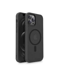 Tech-Protect MagMat MagSafe Case - хибриден удароустойчив кейс с MagSafe за iPhone 12, iPhone 12 Pro (черен)