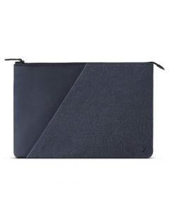 Native Union Stow Fabric Sleeve - качествен полиуретанов калъф за MacBook Pro 16, Pro 15 и лаптопи до 16 инча (тъмносин)