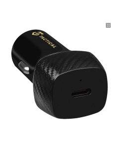 Tactical Field Plug 20W Single USB-C Car Charger - зарядно за кола с USB-C изход и технология за бързо зареждане за мобилни устройства (черен)