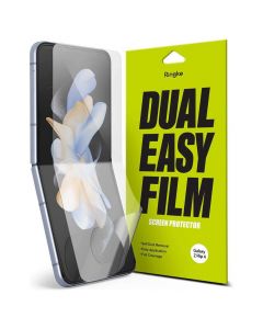Ringke Dual Easy Film 2x Screen Protector - 2 броя защитно покритие за дисплея на Samsung Galaxy Z Flip 4 (прозрачен)