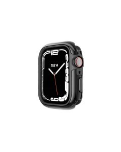 SwitchEasy Odyssey Glossy Edition Case - удароустойчив хибриден кейс за Apple Watch 41мм, 40мм (черен-лъскав)
