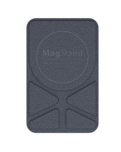 SwitchEasy MagStand Leather Stand - кожена поставка за кейсове и смартфони съвместима с MagSafe аксесоари (син)