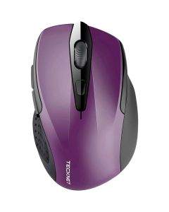 TeckNet BM307 Bluetooth Mouse - ергономична безжична мишка с блутут (за PC) (лилав)