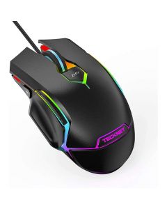 TeckNet EMS01011BA01 RGB Wired Programmable Gaming Mouse - програмируема геймърска мишка с LED подсветка (черен)