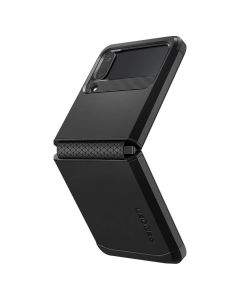 Spigen Tough Armor Case - хибриден кейс с най-висока степен на защита на Samsung Galaxy Z Flip 4 (черен)