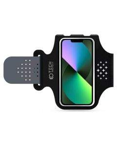 Tech-Protect M1 Universal Sports Armband - универсален неопренов спортен калъф за ръка за iPhone, Samsung, Huawei и други (черен)