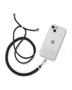 Tech-Protect Universal Chain Necklace Phone Strap - универсална връзка за носене през врата за смартфони (черен)