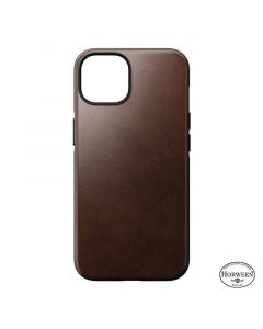 Nomad Modern Horween Leather MagSafe Case - кожен (естествена кожа) кейс с MagSafe за iPhone 14 (кафяв)