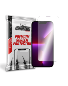 GrizzGlass HybridGlass Screen Protector - хибридно защитно покритие за дисплея на iPhone 14 Pro (прозрачно) (един брой)