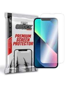 GrizzGlass HybridGlass Screen Protector - хибридно защитно покритие за дисплея на iPhone 14 Plus (прозрачно) (един брой)