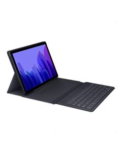 Samsung Book Cover Keyboard EF-DT500UJEGEU - оригинален кейс, клавиатура и поставка за Samsung Galaxy Tab A7 10.4 (2020) (сив)