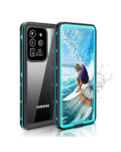 Waterproof Heavy Duty Case - ударо и водоустойчив кейс за Samsung Galaxy S20 Ultra (черен-син)