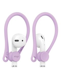 Elago AirPods EarHooks - силиконови кукички за Apple Airpods и Apple Airpods 2 (лилав)