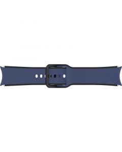 Samsung Two-Tone Sport Band 20mm M/L (ET-STR91LNEGEU) - оригинална флуороеластомерна каишка за Galaxy Watch 4, Galaxy Watch 4 Classic, Galaxy Watch 5, Galaxy Watch 5 Pro и други часовници с 20мм захват (син-черен)