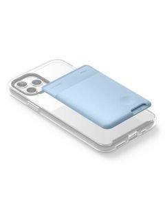 Elago Card Pocket - поставка тип джоб за документи и карти, прикрепяща се към всяко мобилно устройство (светлосин)