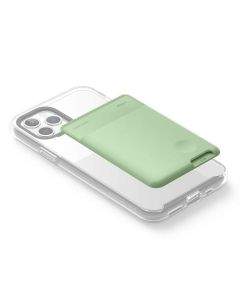 Elago Card Pocket - поставка тип джоб за документи и карти, прикрепяща се към всяко мобилно устройство (зелен)