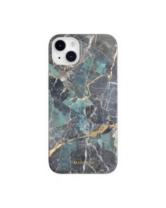 Mageasy Marble Case - дизайнерски хибриден удароустойчив кейс за iPhone 14 Plus (син)