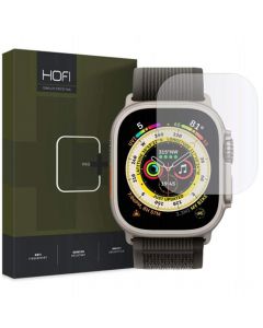 Hofi Glass Pro Plus Screen Protector - калено стъклено защитно покритие на Apple Watch Ultra 49 мм (прозрачен)